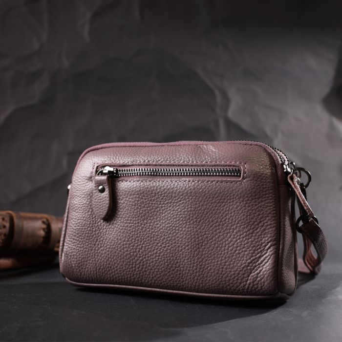 Сумка Vintage Из натуральной кожи Фиолетовая (22279) изображение 10