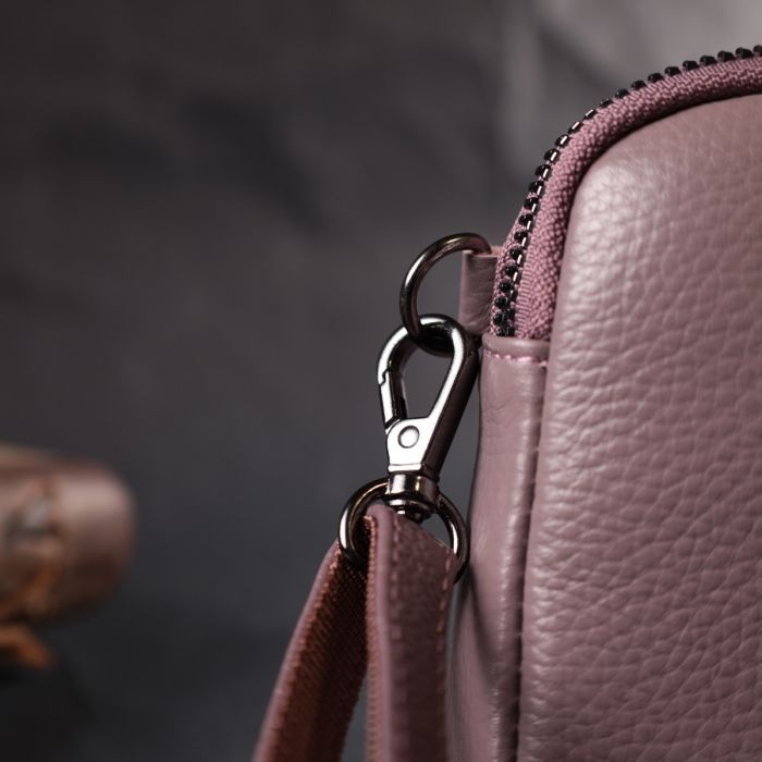 Сумка Vintage Из натуральной кожи Фиолетовая (22279) изображение 11