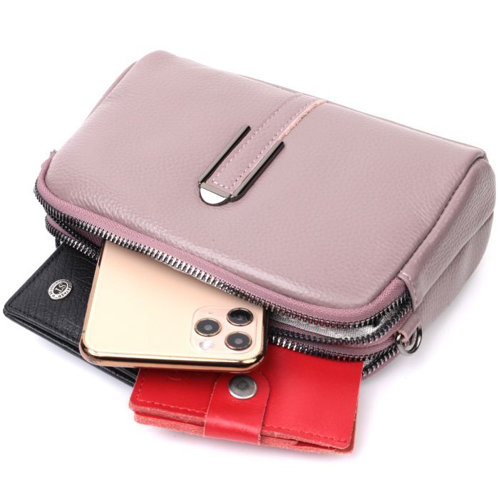 Сумка Vintage Из натуральной кожи Фиолетовая (22279) изображение 8