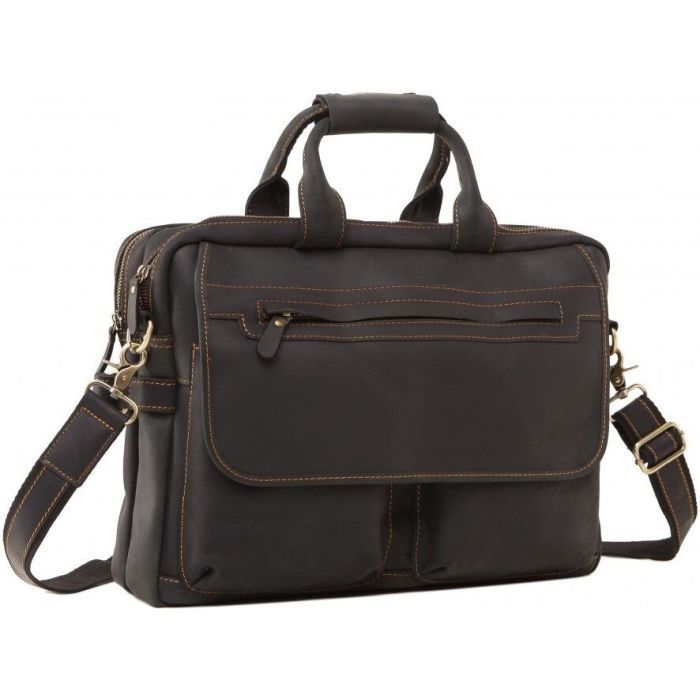 Сумка Vintage Из винтажной кожи Коричневая (14571)