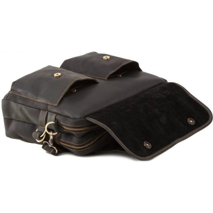 Сумка Vintage Из винтажной кожи Коричневая (14571) изображение 8