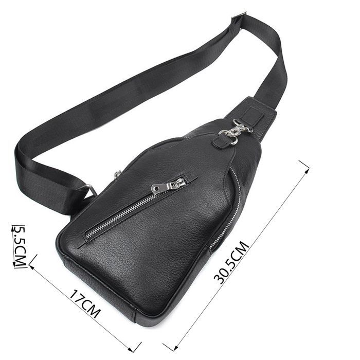 Сумка Vintage Флотар через плечо Черная (14973) изображение 3