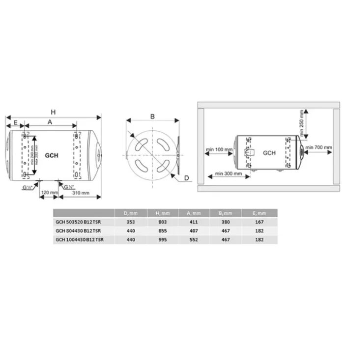 Бойлер Tesy BILIGHT H 80 (305328) изображение 5