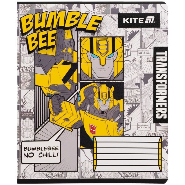 Зошит Kite Transformers, 12 аркушів, клітинка (TF25-232) зображення 10