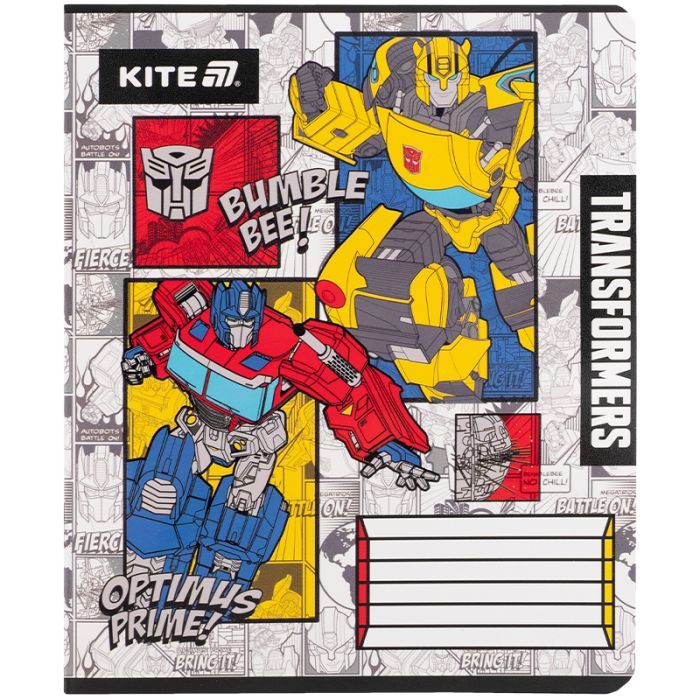 Зошит Kite Transformers, 12 аркушів, клітинка (TF25-232) зображення 8