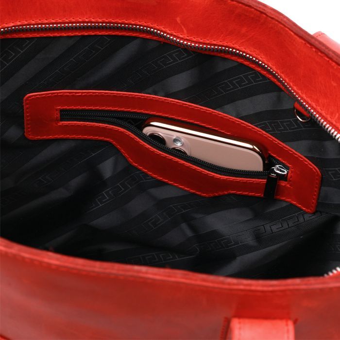 Сумка Shvigel Винтажная шоппер Коричневая (16349) изображение 4