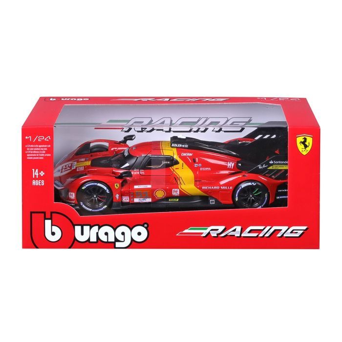Машина Bburago Ferrari 499P LMH (124) (18-26309) изображение 10