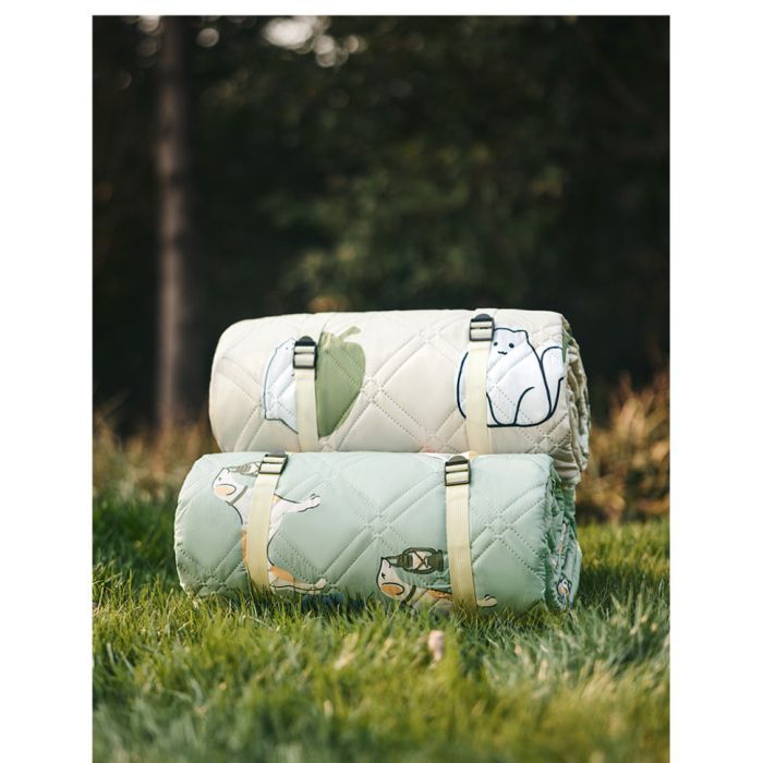 Туристический коврик Naturehike 210х240 см CNK2350WS010 Бежевий з котами (6976507661720) изображение 5