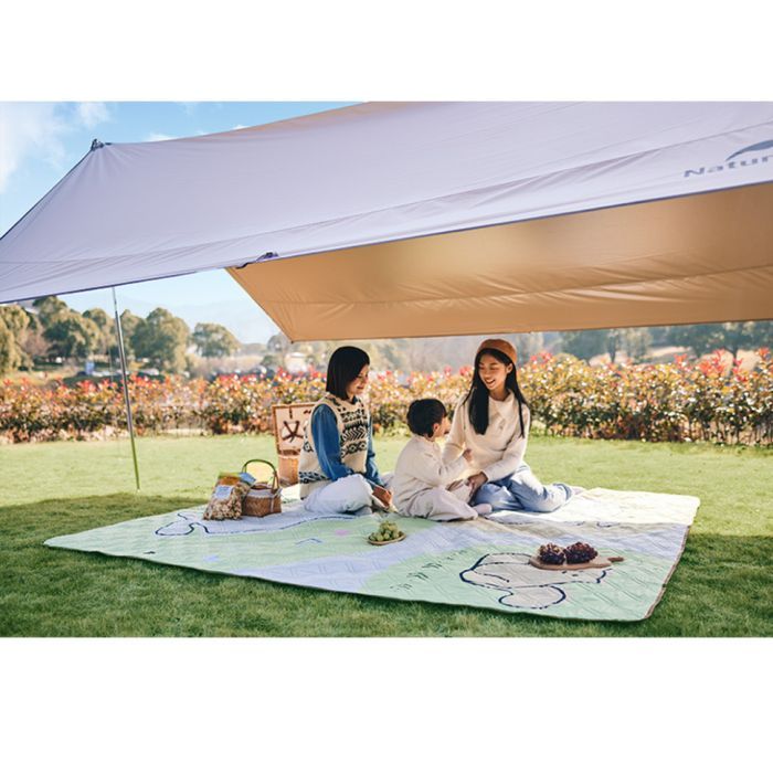 Туристический коврик Naturehike 210х240 см CNK2350WS010 Бежевий з котами (6976507661720) изображение 6