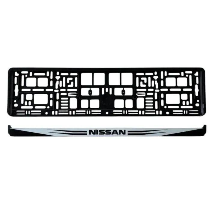 Рамка номерного знака Poputchik Nissan (24-113-IS) зображення 2