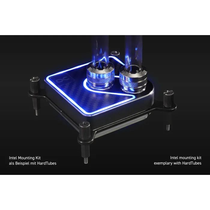 Водоблок Alphacool Core 1 Aurora Carbon - AM4 / AM5 Intel LGA 1700 / LGA 1851 (13769) изображение 10
