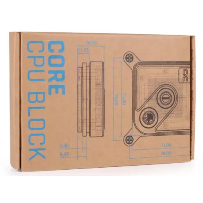 Водоблок Alphacool Core 1 Aurora Carbon - AM4 / AM5 Intel LGA 1700 / LGA 1851 (13769) изображение 4