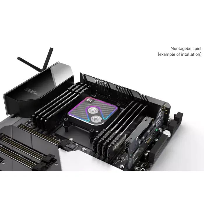 Водоблок Alphacool Core 1 Aurora Carbon - AM4 / AM5 Intel LGA 1700 / LGA 1851 (13769) изображение 9