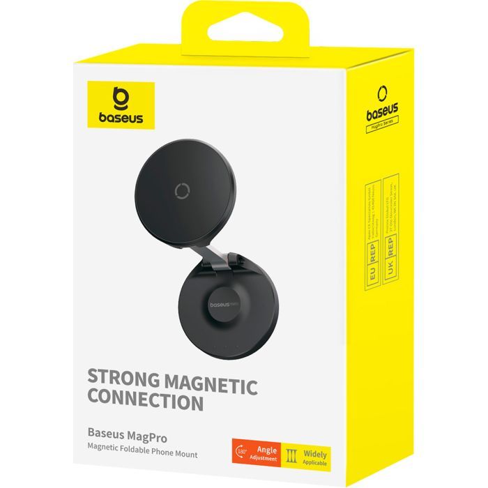 Универсальный автодержатель Baseus MagPro Magnetic Foldable Phone Mount Cluster Black (B10564101121-00) изображение 6