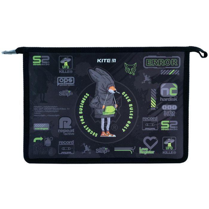 Папка на молнии Kite A4+ на молнии Fox Rules (K24-428-2) изображение 2