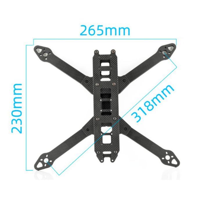 Рама для дрона Hobbyporter 7 дюймів, упаковка 65шт (HP9915.0340BOX) зображення 3