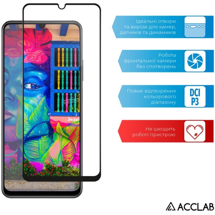 Скло захисне ACCLAB Full Glue Realme C53 Black (1283126577802) зображення 5