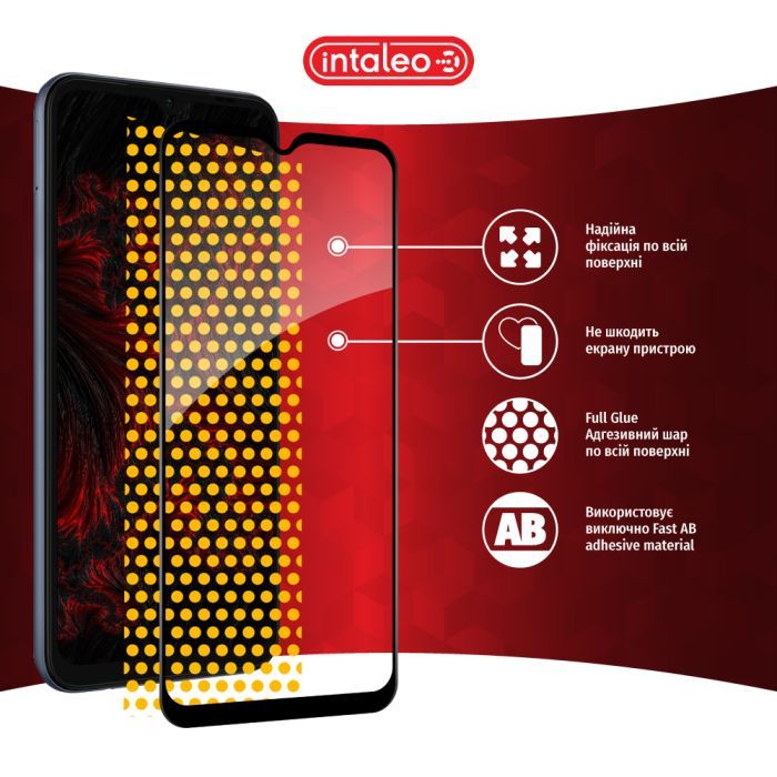 Стекло защитное Intaleo Full Glue Samsung M14 Black (1283126579912) изображение 7