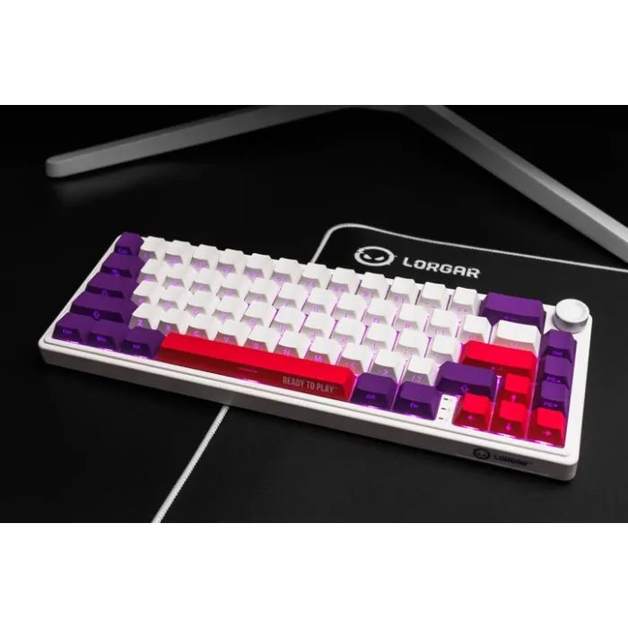 Клавиатура Lorgar KBP70MW Pro RGB Wireless/Bluetooth/USB UA White (LRG-KBP70MW-WH-US) изображение 10