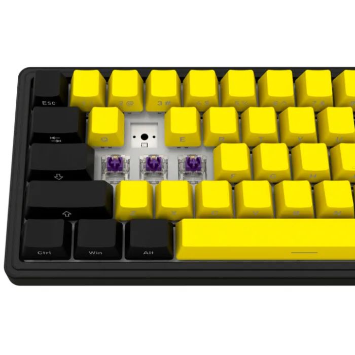 Клавиатура Lorgar KBP70MW Pro RGB Wireless/Bluetooth/USB UA Black/yellow (LRG-KBP70MW-YL-US) изображение 9