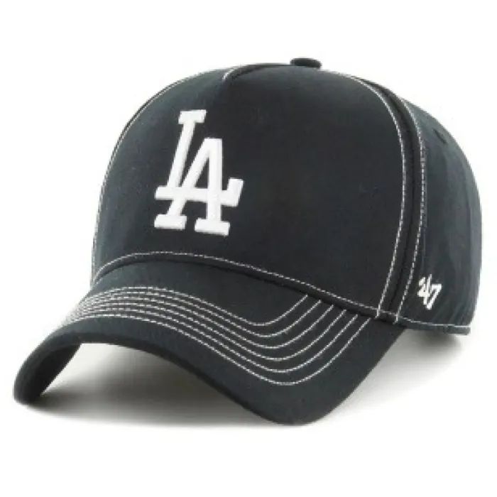 Кепка 47 Brand MVP Los Angeles Dodgers Contrast S CONDT12GWS-BK Чорна (197172430473)