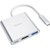 Концентратор HOCO USB-C to USB3.0+HDMI+PD HB14 Silver (6931474725790) зображення 3