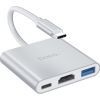 Концентратор HOCO USB-C to USB3.0+HDMI+PD HB14 Silver (6931474725790) зображення 4
