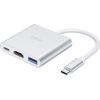 Концентратор HOCO USB-C to USB3.0+HDMI+PD HB14 Silver (6931474725790)