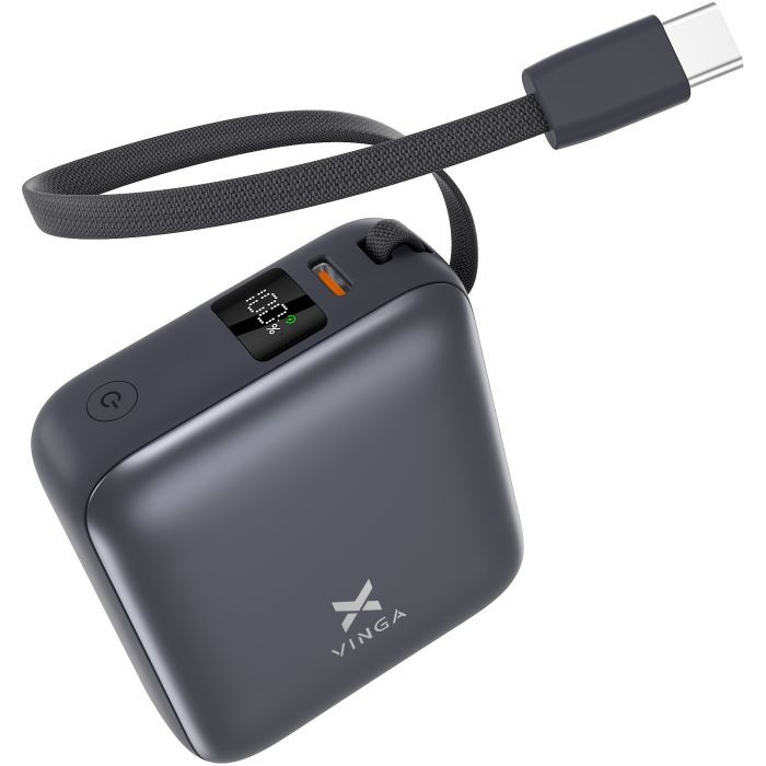 Батарея универсальная Vinga 10000 mAh 35W Display Cable (VPBB1035C) изображение 2