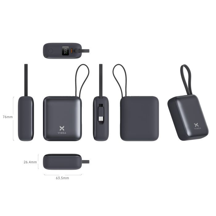 Батарея универсальная Vinga 10000 mAh 35W Display Cable (VPBB1035C) изображение 6