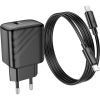 Зарядное устройство HOCO CS22A Value USB-C PD30W + cable USB-C to USB-C Black (6942007609937) изображение 5