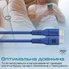 Дата кабель USB-C to Lightning 2.0m 3A PowerLink-200 blue Promate (powerlink-200.blue) изображение 3