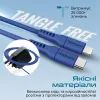 Дата кабель USB-C to Lightning 2.0m 3A PowerLink-200 blue Promate (powerlink-200.blue) изображение 5