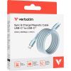 Дата кабель USB-C to USB-C 1.2m Magnetic 100W blue Verbatim (31856) изображение 3