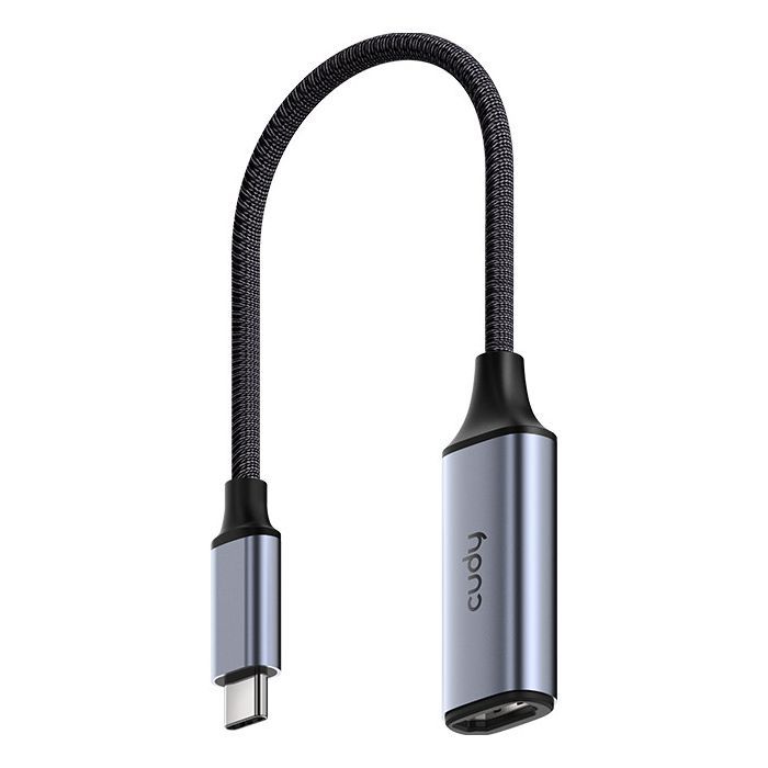 Перехідник USB-C to HDMI 4K60Hz Grey Cudy (UH401)