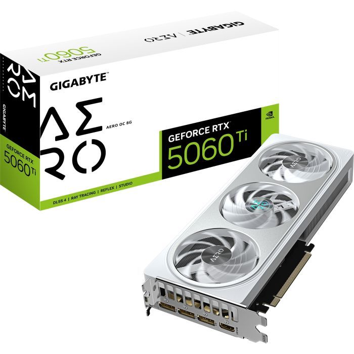 Видеокарта GIGABYTE GeForce RTX5060Ti 8Gb AERO OC (GV-N506TAERO OC-8GD) изображение 10