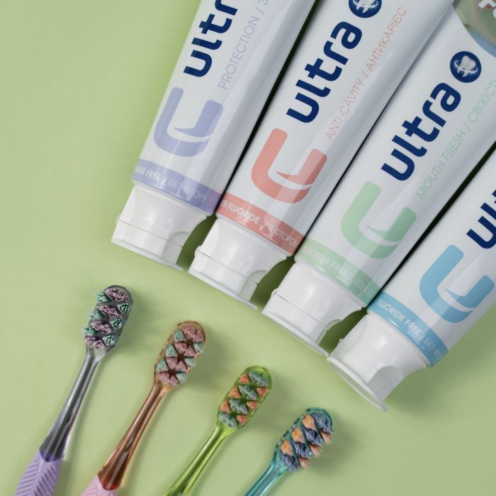 Зубна щітка Fesco Ultra Multi Brush Soft Фіолетова (4820204702106) зображення 8