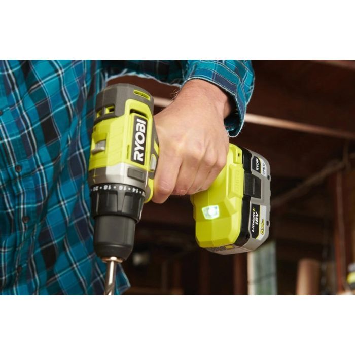 Шуруповерт Ryobi ONE+ RDD18-1C20S 18V, 1х2Ah, 52Нм, 450/1750об/мин, сумка (5133005519) изображение 5