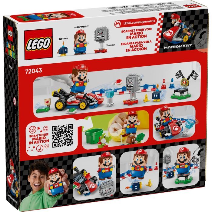 Конструктор LEGO Super Mario Mario Kart – Interactive Mario та Standard Kart (72043) зображення 2