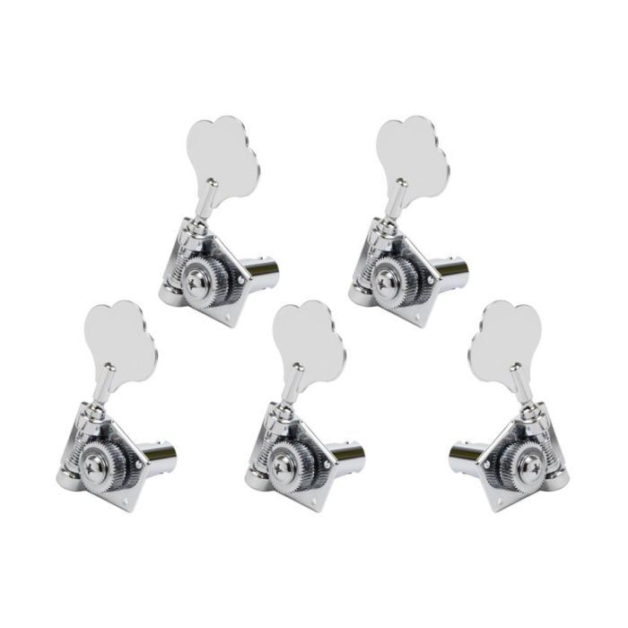 Колки для гитары Graph Tech PRB-5411-C0 Bass Ratio 4 + 1 Open Back Chrome (235531) изображение 3