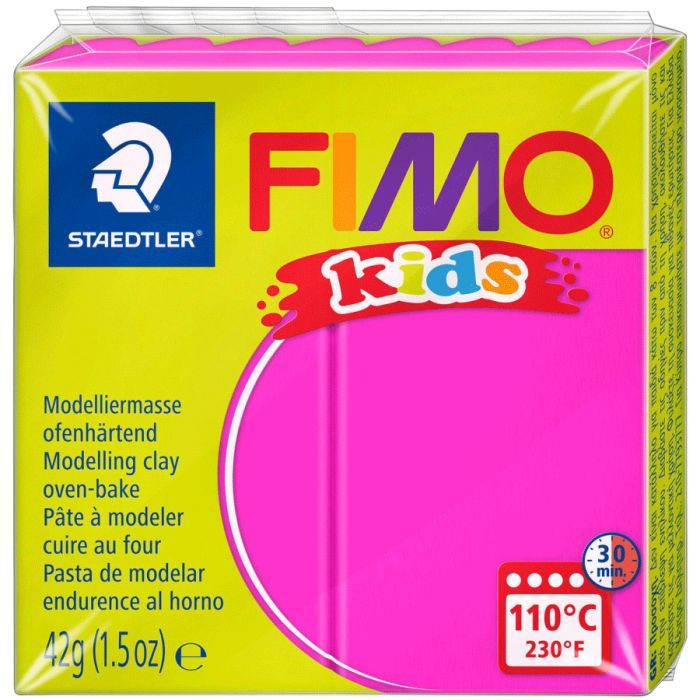 Пластика Fimo kids, Фуксія, 42г (4007817805046)
