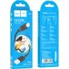 Дата кабель USB 2.0 AM to Lightning 1.0m silicone black HOCO (6931474788405) зображення 5