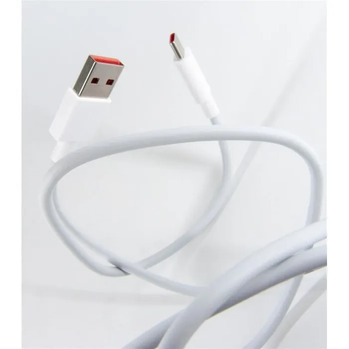 Дата кабель USB 2.0 AM to USB-C 1.0m 6A white Dengos (PLS-TC-6A-WHITE) изображение 4
