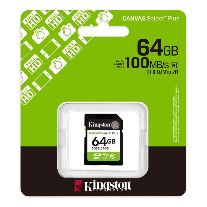 Карта памяти Kingston 256GB SDXC class 10 UHS-I V10 A1 Canvas Select Plus (SDS3/256GB) изображение 3