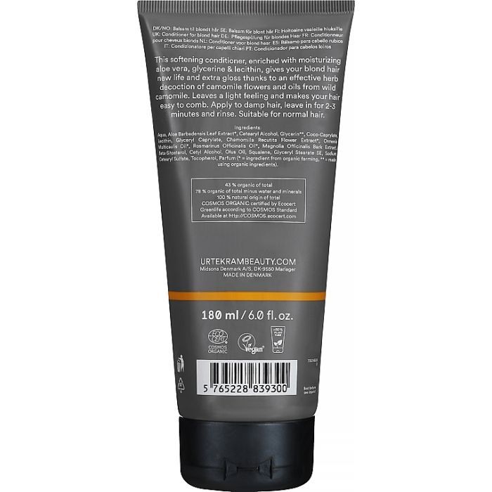 Кондиціонер для волосся Urtekram Camomile Conditioner Blond Hair 180 мл (5765228839300) зображення 2
