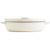 Сотейник KitchenAid Cast Iron чавунний з кришкою, 26 см, 2,77 л, мигдалевий крем (CC009010-001) зображення 3
