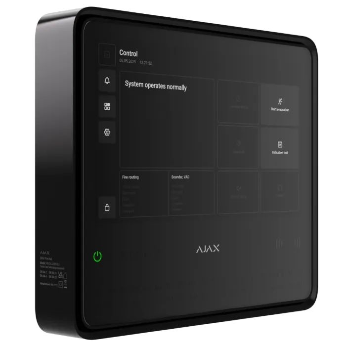 Модуль управления умным домом Ajax EN54 Fire Hub white изображение 2