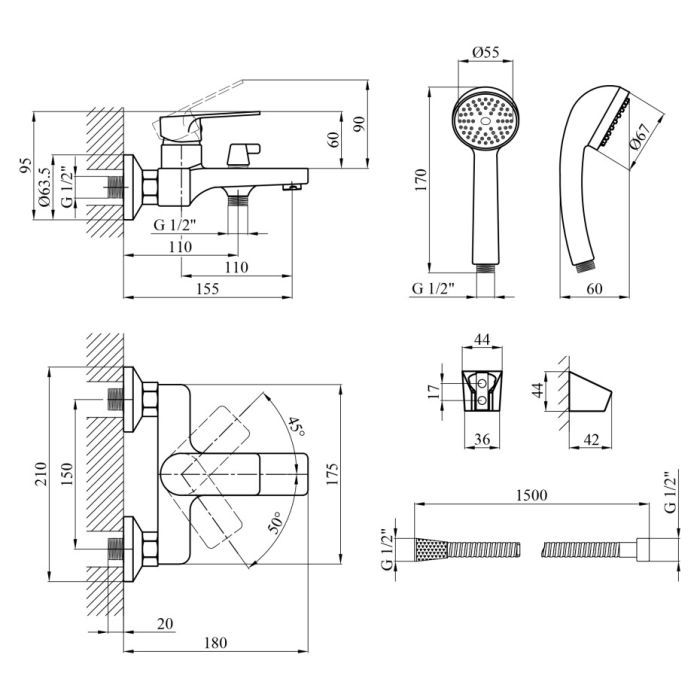 Смеситель Agua Merida-C060 (CV035427) изображение 8