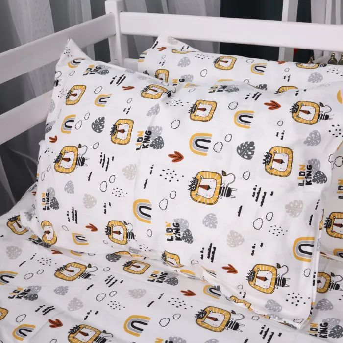 Постельное белье MirSon 014 Lion Фланель 2x143x210 Семейный (2200009655104) изображение 5