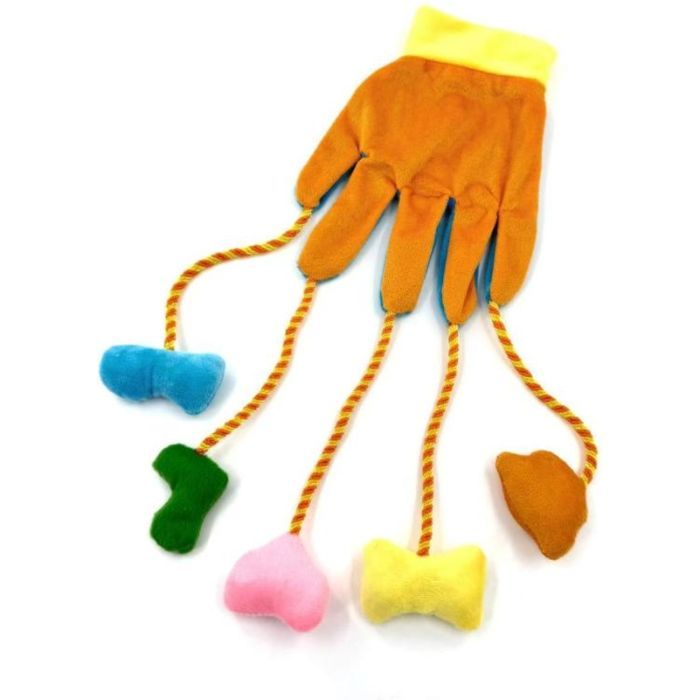 Іграшка для котів Hippie Pet Рукавичка помаранчева 30 см (HIPCT2304084O)